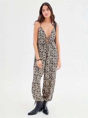 Urban Outfitters Swirl Print Jumpsuit